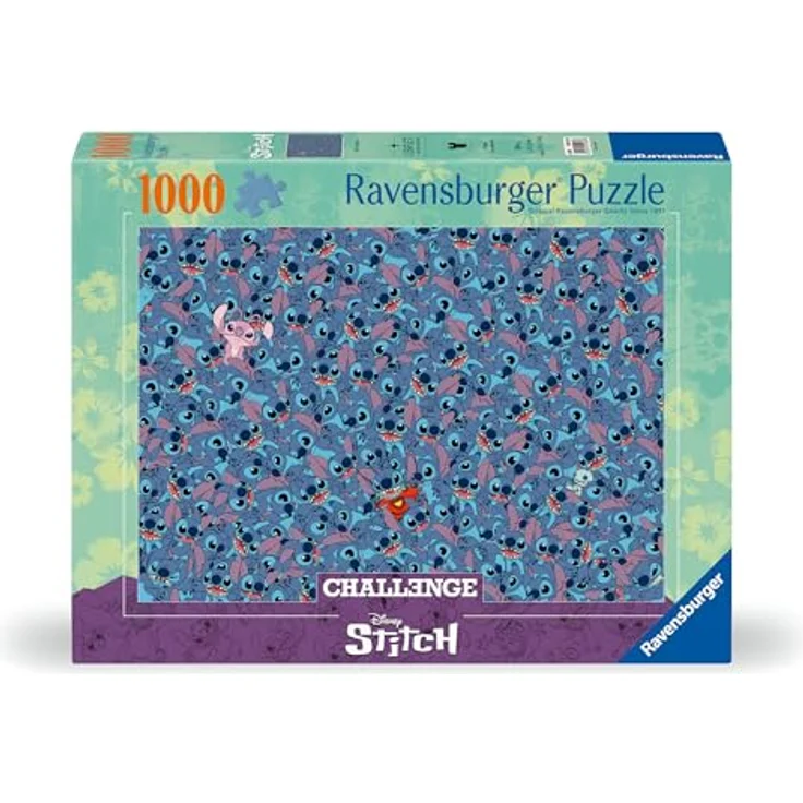 Ravensburger Puzzle 12001265 - Disney Stitch Challenge - 1000 Teile Puzzle für Erwachsene und Kinder ab 14 Jahren, Stitch Puzzle, Stitch Geschenke, bunte Landschaftsmotive. – Bild 2