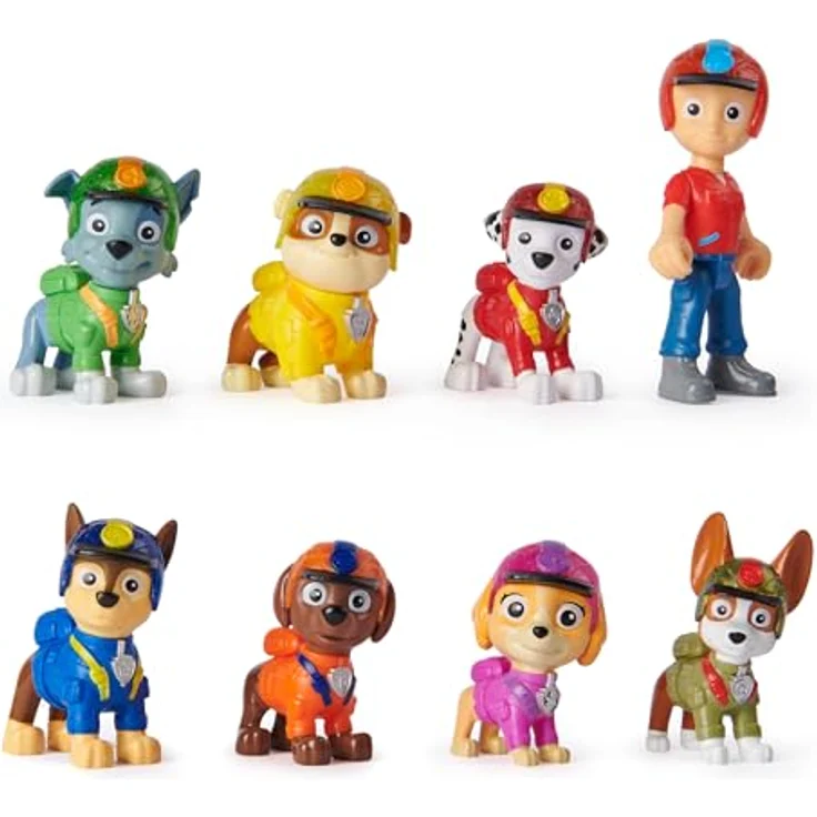 Spin Master PAW Jungle Pups Hero Pups Giftset, Sammelfiguren-Set mit 8 Actionfiguren von Ryder und den Welpen Chase, Marshall, Rocky, Rubble, Zuma, Tracker und Skye – Bild 8