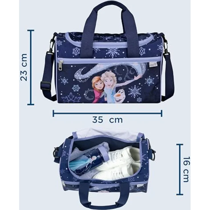 Scooli Sporttasche 35 cm, Kindersporttasche aus 100% Polyester, blau – Bild 2