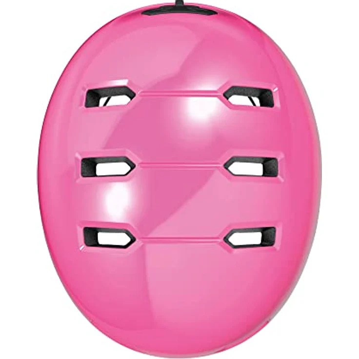 ABUS Kinderhelm Skurb Kid - robuster Fahrradhelm im Skater-Look mit Platz für einen Zopf und vielfältigen Designs - für Mädchen und Jungen - Pink Glänzend, Größe M – Bild 4
