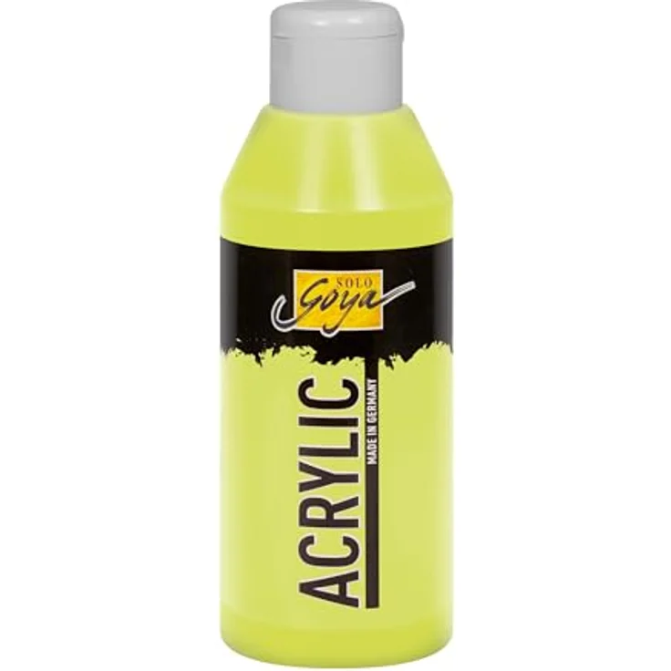 KREUL Solo Goya Acrylic, lichtgrün, 250 ml, cremige Acrylfarbe in Studienqualität, wasserbasiert, schnell matt trocknend, gut deckend und wasserfest – Bild 1
