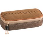 Brunnen 1049249009 Mäppchen, braun mit extra Reißverschlussfach und Smartphone-Tasche