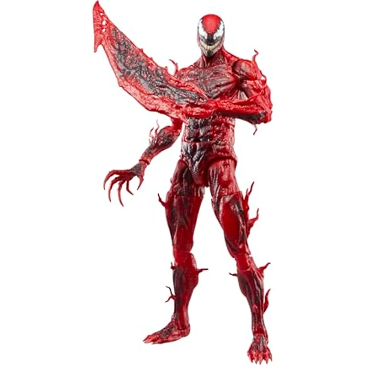 Marvel Legends Series Carnage, Deluxe Action-Figur mit 6 Zubehörteilen, 15 cm, Rot – Bild 4