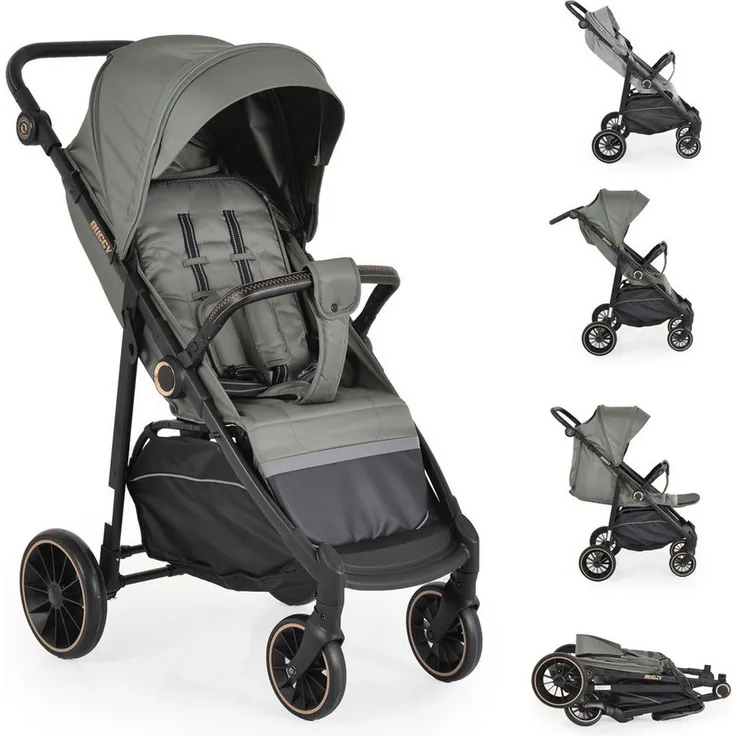 Moni Kinder-Buggy Sommerkinderwagen Buggy, Kinderbuggy, Sonnendach, EVA-Räder, verstellbar