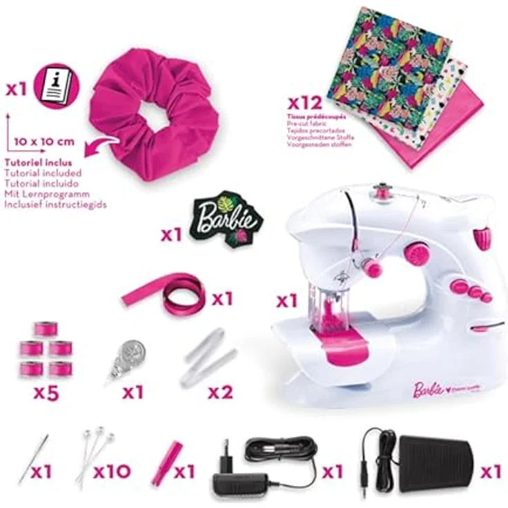 Maped CREATIV - Design-Atelier inkl. Nähmaschine für Anfänger - mit Sicherheitssystem - ab 8 Jahre - BARBIE – Bild 3
