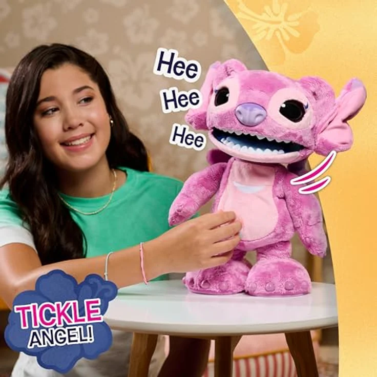 Just Play Disney Stitch Ultimate Angel, interaktives Kuscheltier mit Tonfunktion, 43 cm, für Kinder ab 3 Jahren – Bild 6