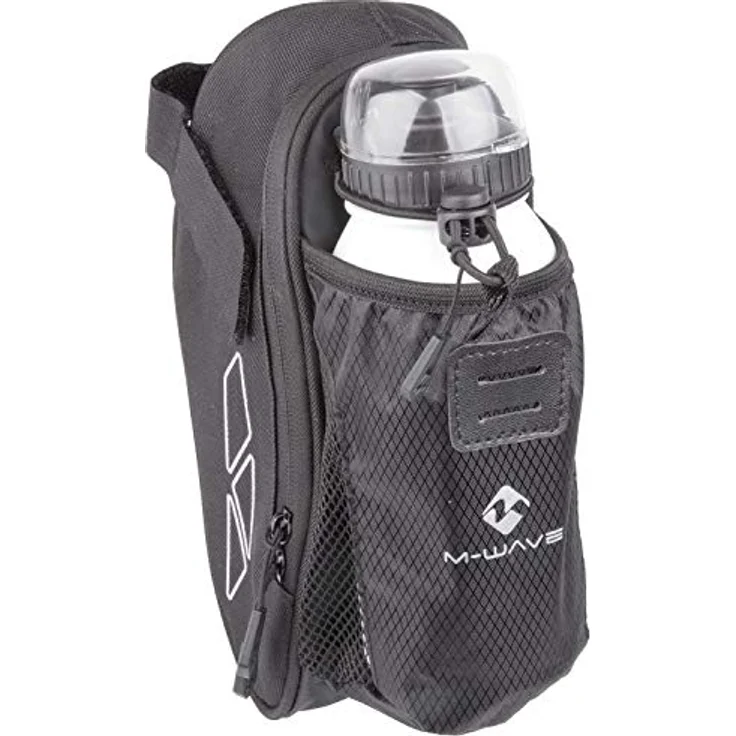 M-Wave Unisex – Erwachsene Amsterdam Bottle Fahrradsatteltasche, Schwarz – Bild 3