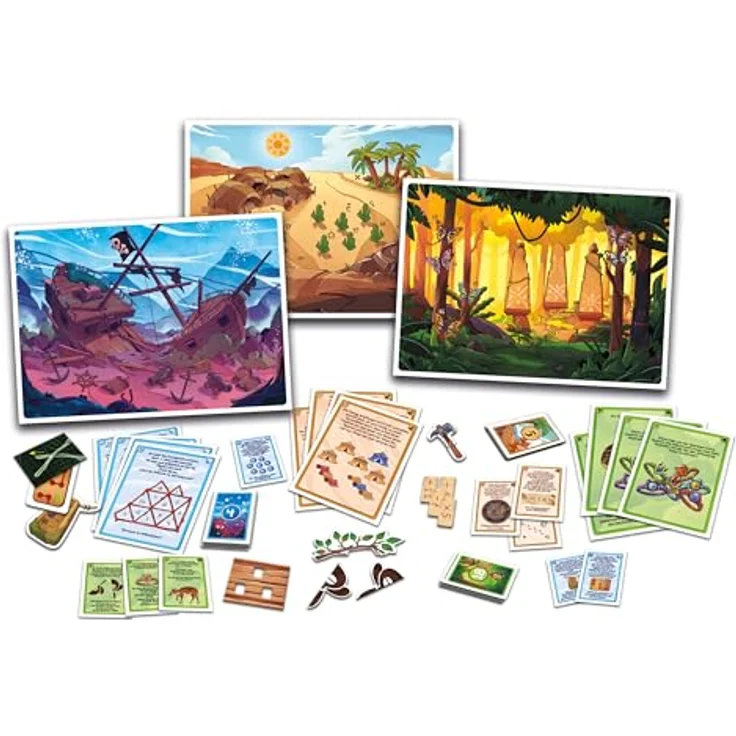 Clementoni Galileo Escape Games Trio-Set - Gesellschaftsspiel mit 3 Abenteuern in der Wildnis, Rätselspaß ab 8 Jahren – Bild 3