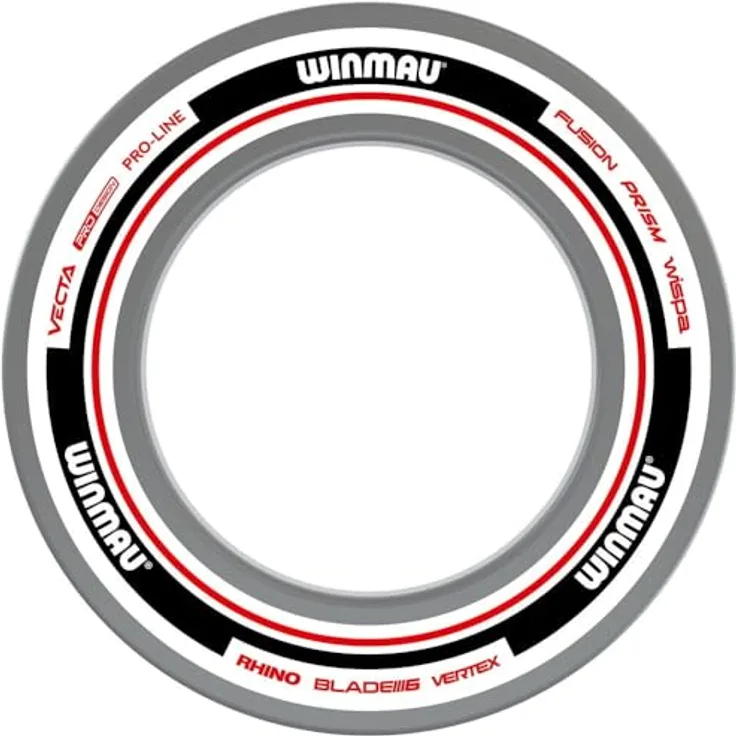 Winmau Winwau Auffangring "Advance - 4453", Dart Zubehör zum Schutz der Wand, weiß/rot