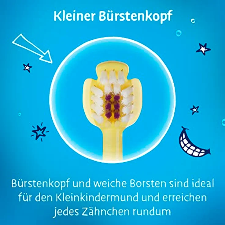 Dr.BEST Erste Zähne Zahnbürste, Weich für die sanfte Reinigung ab dem ersten Zahn, BPA-frei, bunt – Bild 5