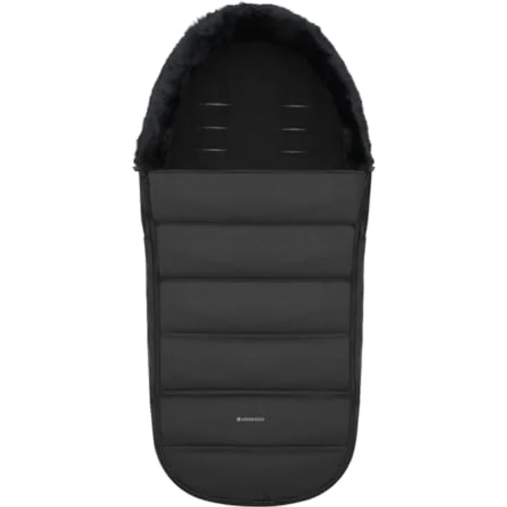 Kikka Boo Fußsack Urban, wasserdichter Fußsack für Kinderwagen mit Steppdesign und Reißverschluss, schwarz – Bild 2