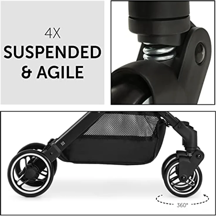 Hauck Kinderwagen Travel N Care bis 25 kg, leicht, kompakt, einhändig klappbar, voll neigbar, leichtgängige Räder, Federung, UPF 50+, – Bild 7