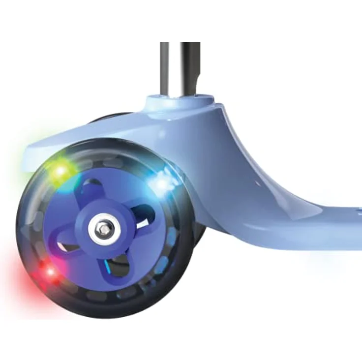 Razor Rollie, 3-Rad-Roller für jüngere Kinder, Sitz- und Stehfahroptionen, leuchtende Räder, blau – Bild 3