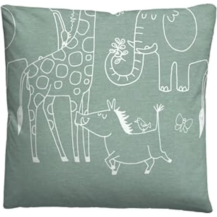 biberna Melange-Flanell Bettwäsche 0840520 Tiere, 100% Baumwolle, Made in Germany, fichte – Bild 3