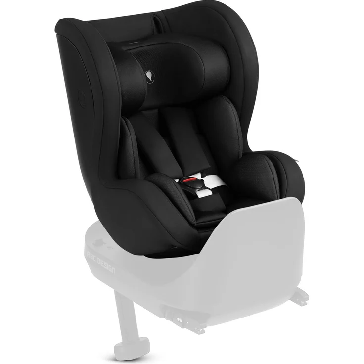 ABC Design Reboarder-Kindersitz Lily i-Size inkl. Sitzverkleinerer - Schwarz, ab Geburt bis 4 Jahre (45 cm - 105 cm)