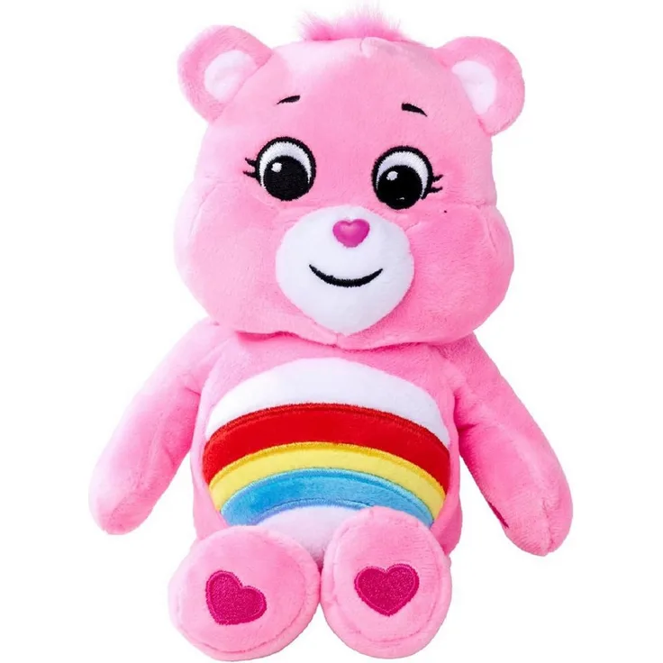 Glücksbärchis Plüschfigur, ca. 23 cm, weiches Kuscheltier für Kinder, fröhliche Farben