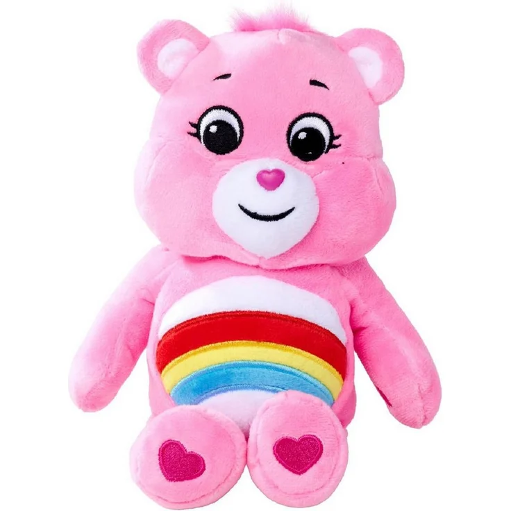 Glücksbärchis Plüschfigur, ca. 23 cm, weiches Kuscheltier für Kinder, fröhliche Farben