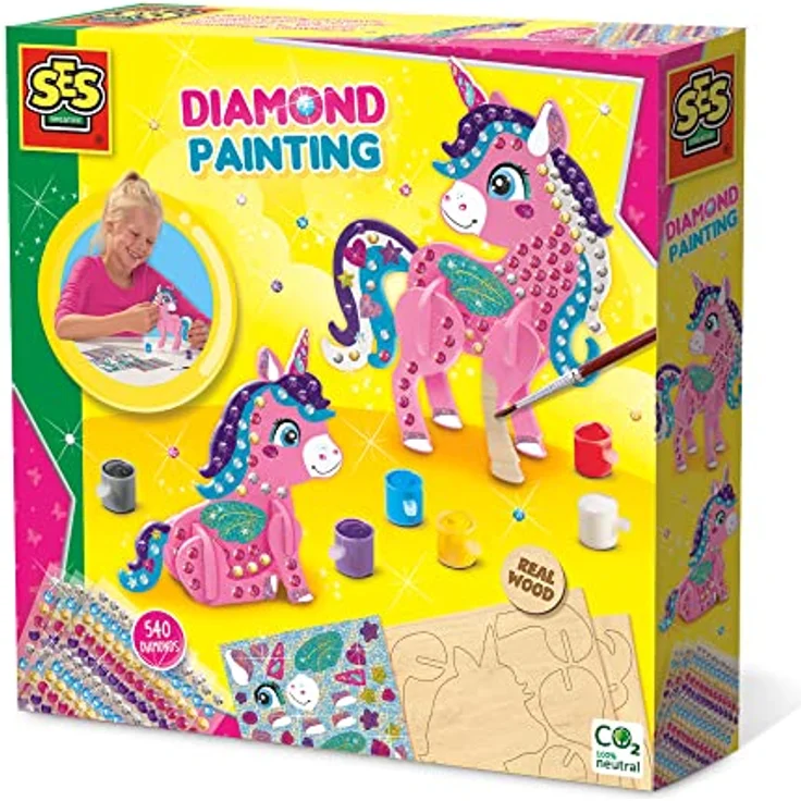 SES 14134 Diamond Painting-3D-Einhörner – Bild 1