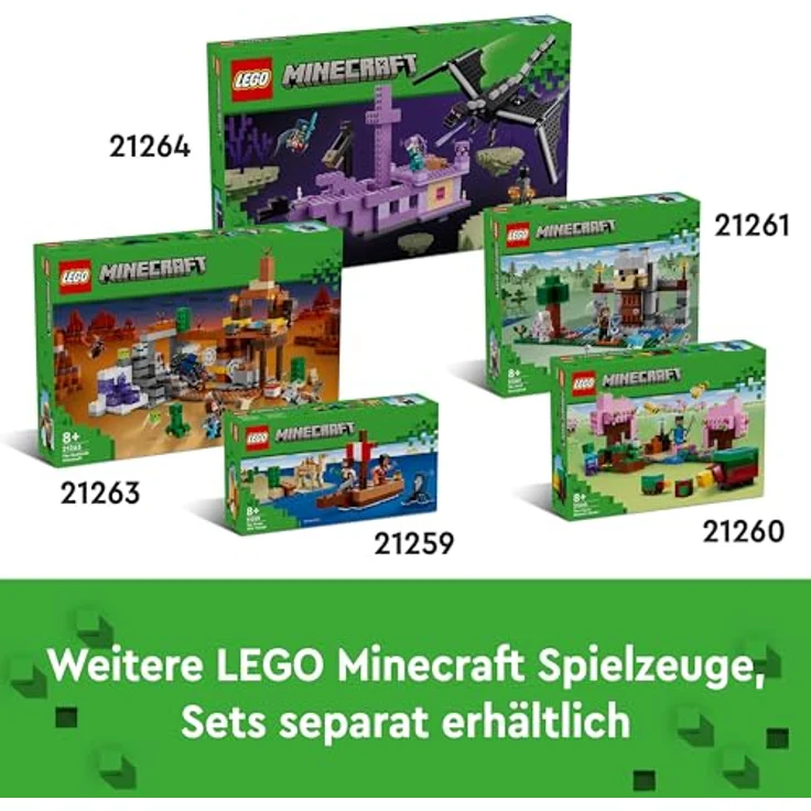 LEGO® Konstruktionsspielsteine Die Mine in den Badlands (21263), LEGO Minecraft, (538 St), Made in Europe – Bild 8