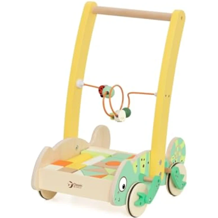 Classic World Lauflernwagen mit Bausteinen, pädagogisches Spielzeug für den frühen Bewegungs- und Lernprozess – Bild 3