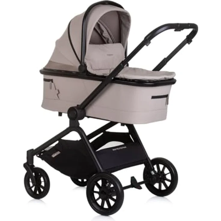 Chipolino Kombikinderwagen Magnum 3 in 1, Babywanne, Sportsitz, i-Size Babyschale, faltbar, Farbe: beige – Bild 3