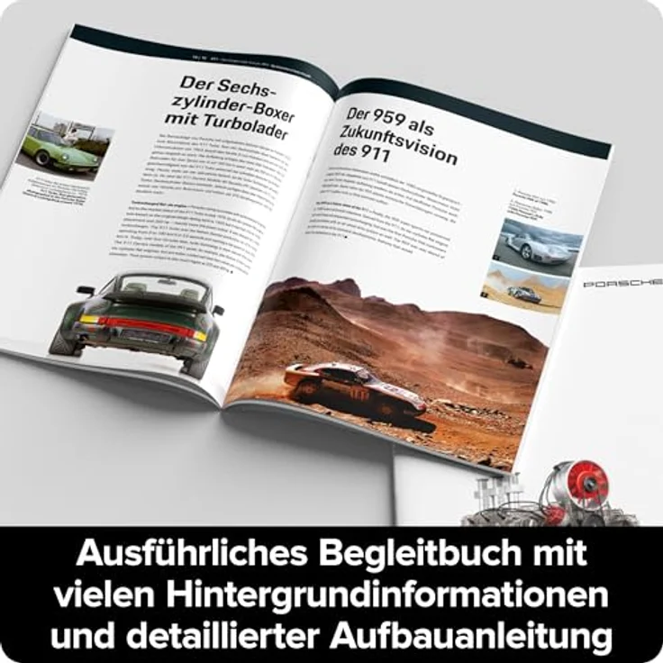 FRANZIS 67224 Bausatz, Funktionsmodell Ur-911er Boxermotor mit 290 beweglichen Einzelteilen, ab 14 Jahre – Bild 4