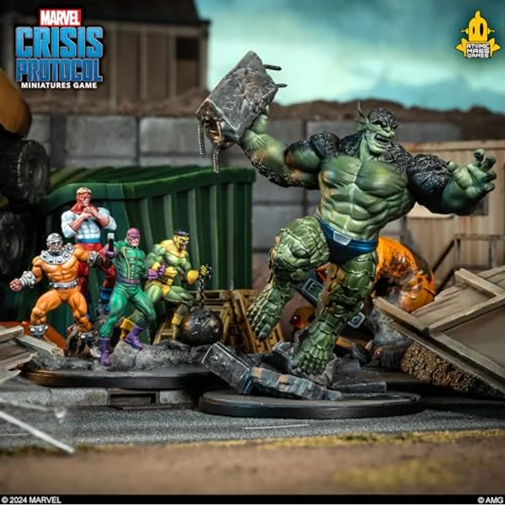 Atomic Mass Games Marvel: Crisis Protocol Abomination & The Wrecking Crew Character Pack (Spanisch) mit 2 Miniaturen und 6 Spielkarten für 2 Spieler, ab 14 Jahren – Bild 6