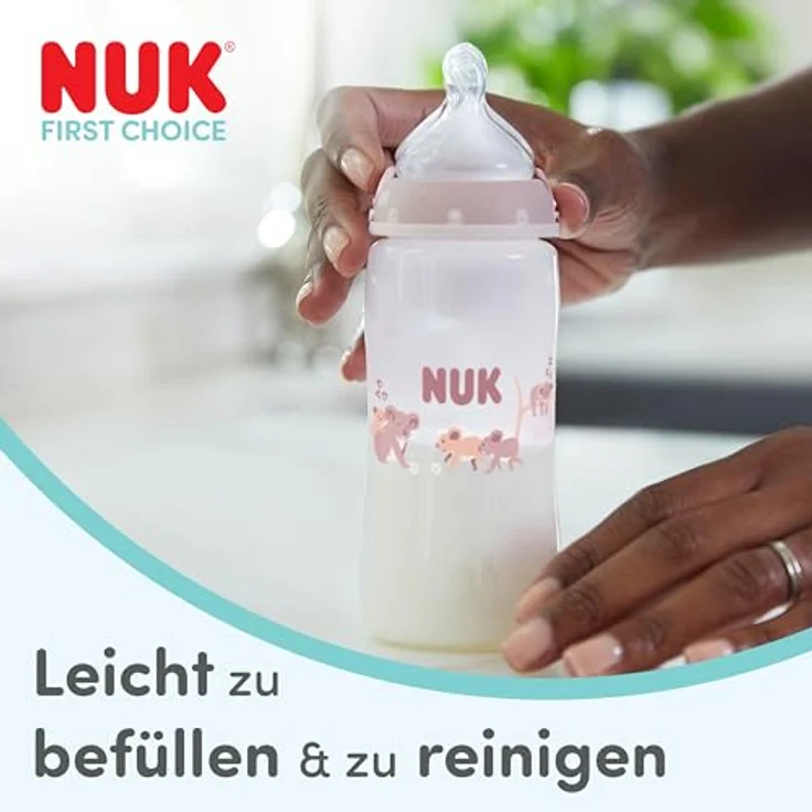 Nuk 8-tlg. Perfect-Start-Set PP First Choice Plus, Babyflaschen mit Temperature Control, Wal, 0-6 Monate – Bild 6