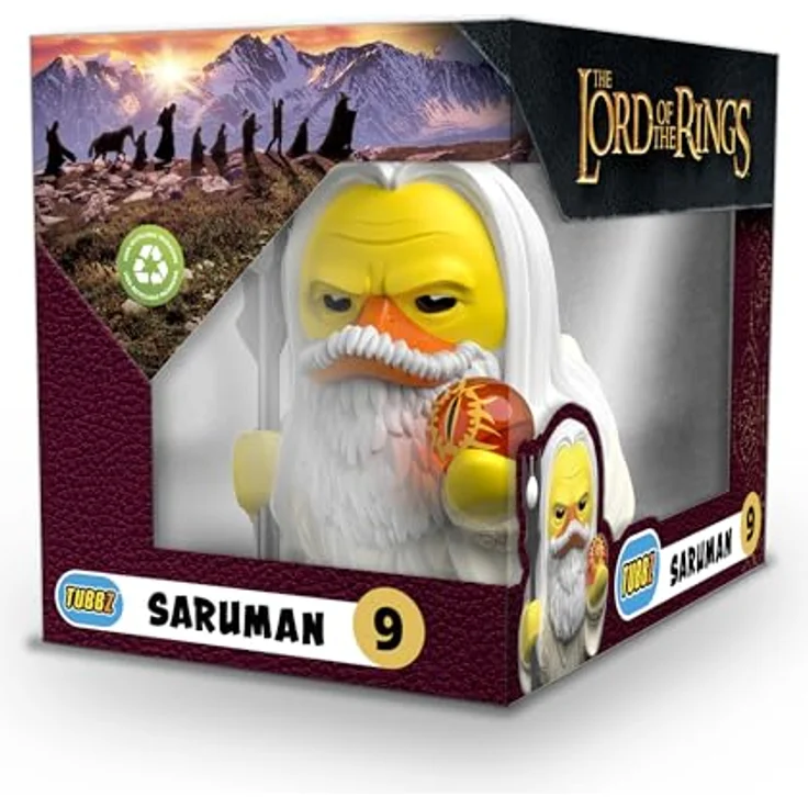 TUBBZ Box-Ausgabe Saruman, Sammler-Vinyl-Gummiente Figur, 9 cm, offizielles Der Herr der Ringe Merchandise – Bild 2