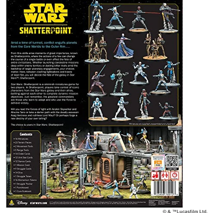 Atomic Mass Games Star Wars Shatterpoint Core Set, Miniaturen Spiel mit 16 Miniaturen, einzigartigem Kampfsystem und Zubehör – Bild 3
