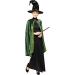 Amscan - Erwachsenenkostüm Professor Mc Gonagall aus Harry Potter, Kleid, Umhang, Hut, Magierin, Zauberin