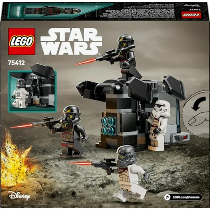 LEGO Star Wars™ 75412 Todestruppler & Nachttruppler Battle Pack, 119 Teile mit 4 Mini-Figuren und baubarem Landungsschiff – Bild 9