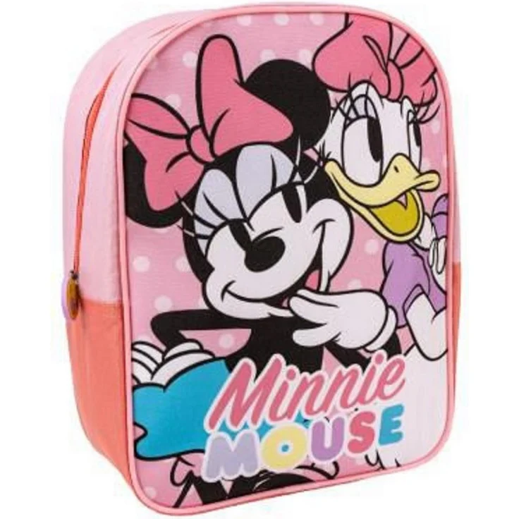 Disney Minnie Mouse Schulrucksack, Multifunktionaler Kinder Rucksack mit 29 CM Höhe, ideal für Schule und Freizeit, aus 100% Polyester