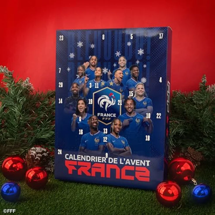 Cinereplicas FFF Adventskalender 2025, Deluxe-Edition mit 24 spielerinspirierten Geschenken, offizielles Lizenzprodukt der französischen Fußballnationalmannschaft – Bild 4