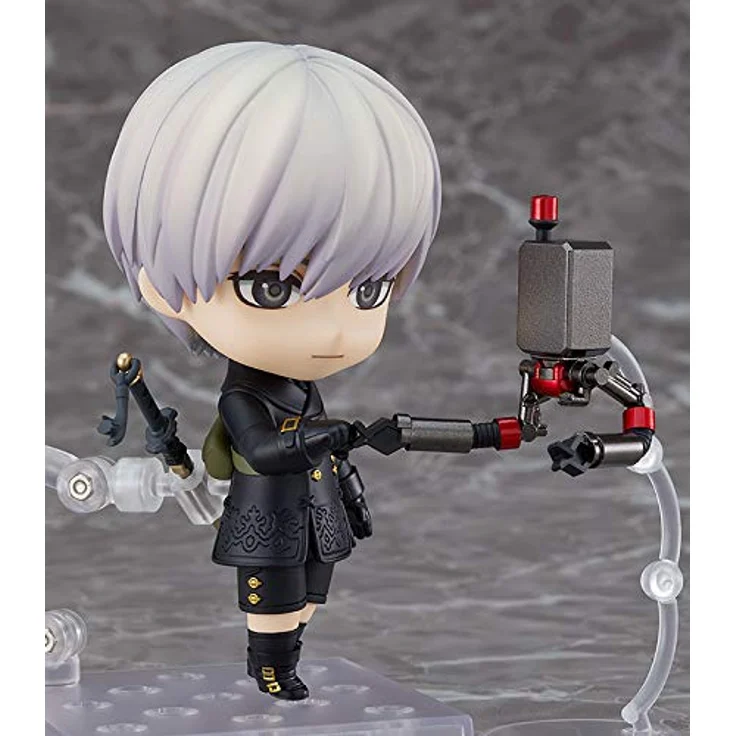 Square Enix Nendoroid NieR Automata 9S (Yoruha Nr. 9 S Type), vorbemalte Actionfigur aus Kunststoff, Höhe 100 mm, mit Spezialpodest – Bild 5