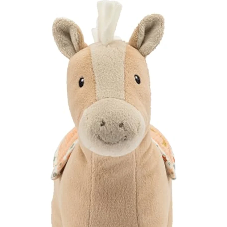 Sterntaler Spiel Kuscheltier Pferd Sunny, Rasselspielzeug aus weichem Stoff, lichtbeige, ideal ab Geburt – Bild 4