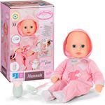 Baby Annabell Babypuppe Hannah Spiel mit mir, 36 cm, mit 5 lebensechten Funktionen, pink