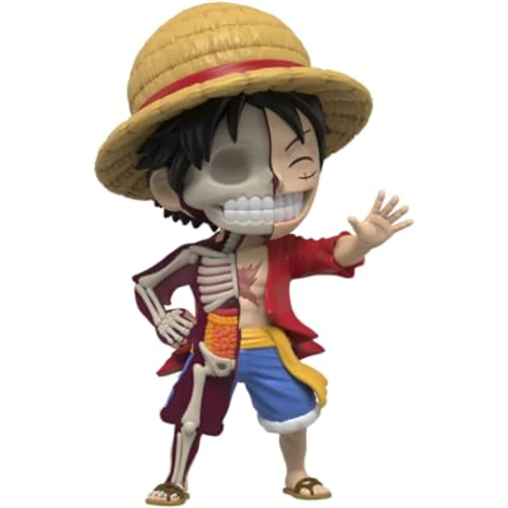 Mighty Jaxx XXRAY One Piece: Luffy, 15,4 cm große Vinyl-Sammelfigur mit halb zerlegtem Kunststil und NFC-Token – Bild 3