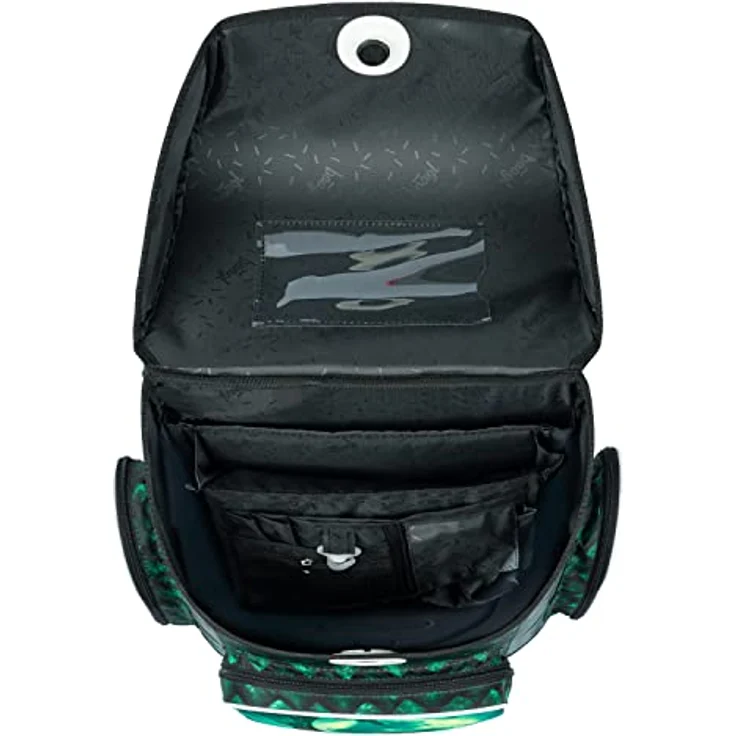 Baagl Schulranzen Jungen Set 3 Teilig Ergo Schultasche 1. Klasse - Drache mit ergonomischem Design, isolierter Fronttasche und anatomisch gepolsterter Rückenseite – Bild 3