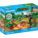 Playmobil® Konstruktions-Spielset Stegosaurusnest mit Eierdieb (71526), Dinos, (29 St), Made in Europe