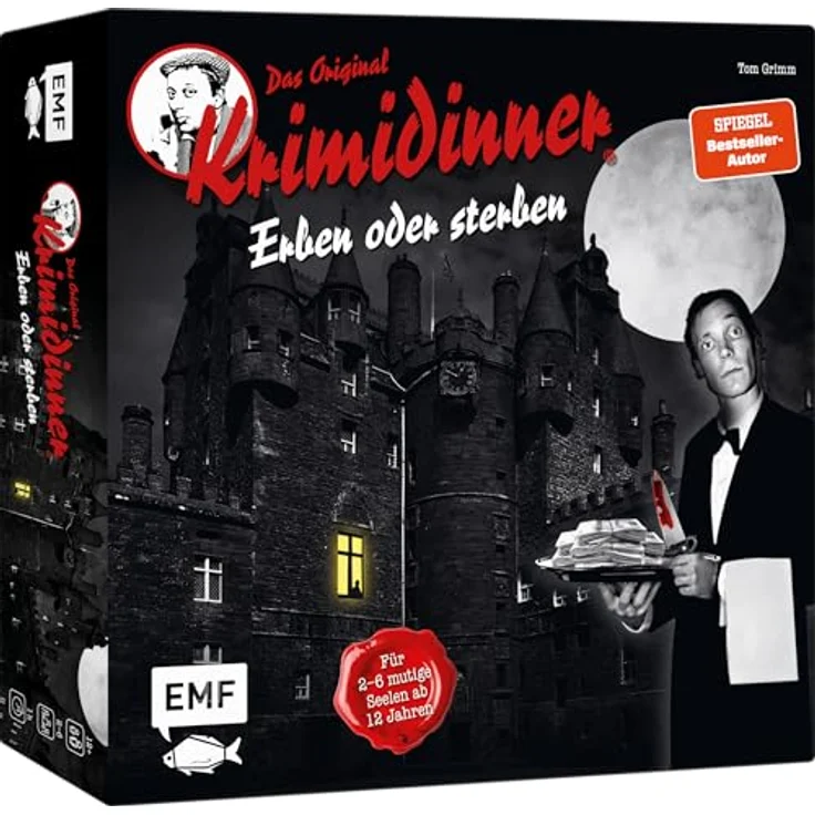Edition Michael Fischer GmbH Erben oder Sterben – Offizielles Krimidinner Brettspiel, rabenschwarz für 2–6 Spieler ab 12 Jahren, langlebig und hochwertig – Bild 2