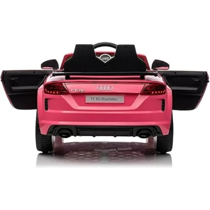 FINOOS Kinder elektroauto A.U.D.I. TTRS 12V Elektroauto für Kinder, mit Fernbedienung 2,4GHz, Akku: 12V, 4,5Ah, 2 x Motor 30 Watt (Rosa) - Elektroauto für Kinder mit A.U.D.I. Lizenz und Sicherheitsfeatures – Bild 4