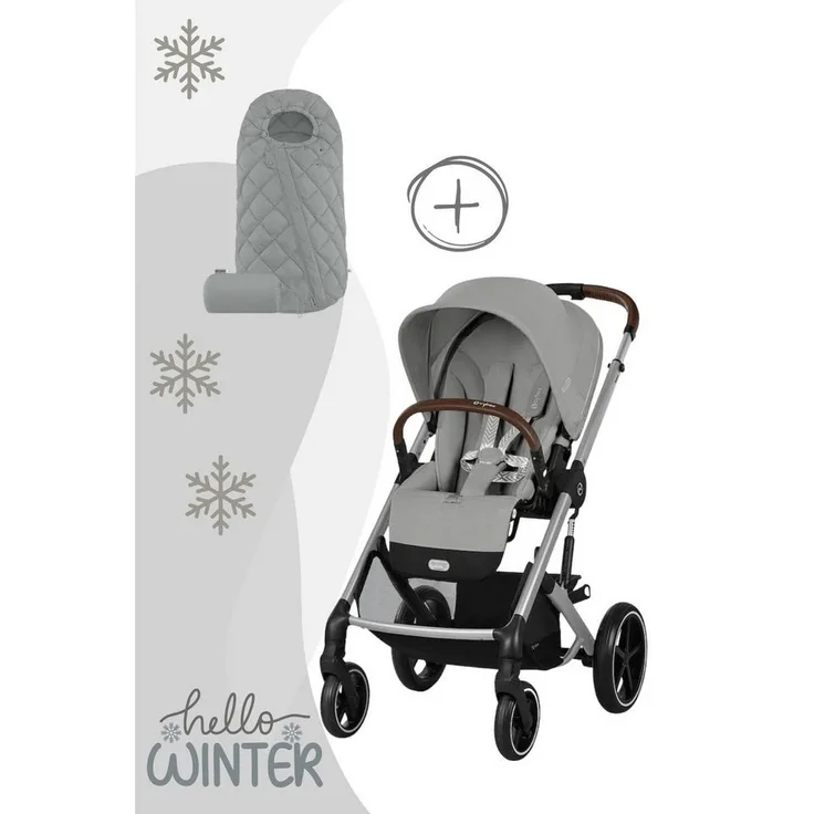 Cybex Balios S Lux Kinderwagen, inkl. Snogga 2.0 Fußsack, ergonomische Liegeposition, XXL Sonnenverdeck, höhenverstellbarer Schiebegriff
