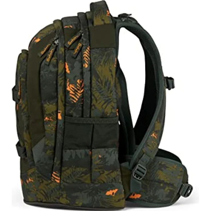 Satch Pack Schulrucksack Set 3tlg. Jurassic Jungle mit Schlamperbox und Sportbeutel, 30 Liter Volumen, 100% recycelte Materialien – Bild 4