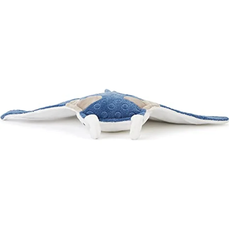 Zappi Co Manta-Rochen Plüschtier, weich gefüllt, 31-33 cm, grau, ideal zum Kuscheln, pädagogisch wertvoll – Bild 3