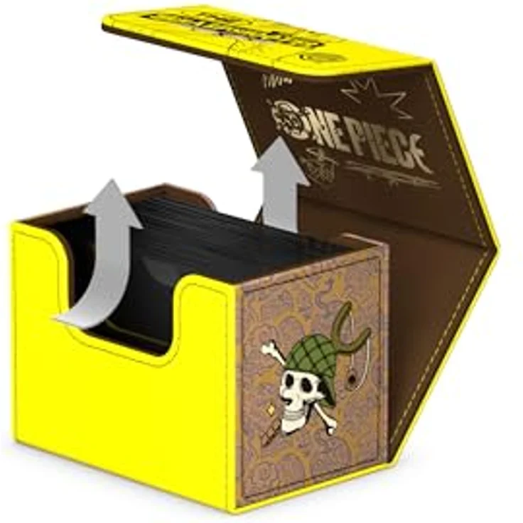 ULTIMATE GUARD Sidewinder 80+ Xenoskin Deck-Box, Gelb, aus widerstandsfähigem Material mit Magnetverschluss für 80 doppelt gesleevte Karten – Bild 5