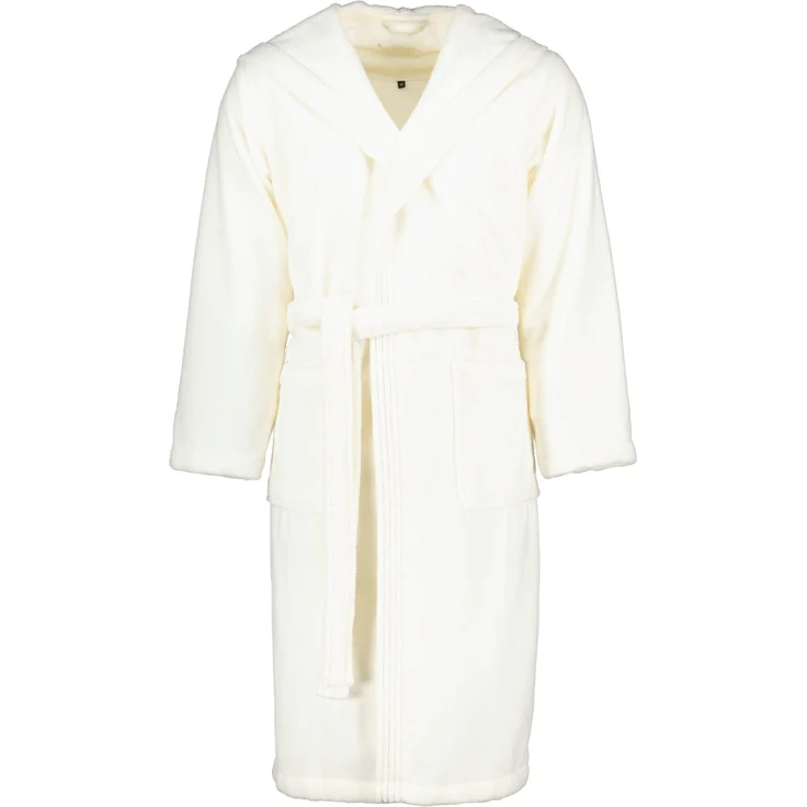 Vossen Unisex-Bademantel Lynn Kapuze Microfaser-Velours, 50% Baumwolle, 50% Polyester, marineblau – Bild 1