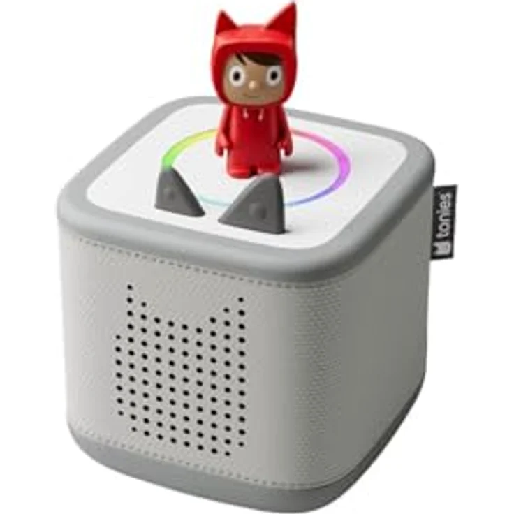 Tonies Toniebox 2 Starterset inkl. Kreativ-Tonie, WLAN-fähig, robust & interaktiv, mondgrau – Bild 1