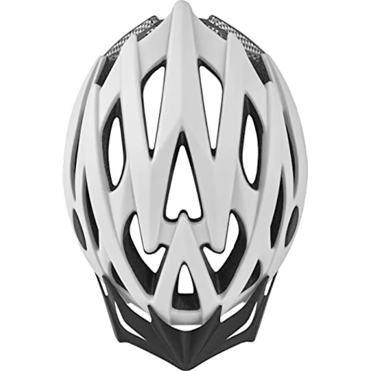 Polisport Twig Fahrradhelm für Damen und Herren, verstellbare Größe L (58-61cm) mit abnehmbarem Visier, CE-Zertifizierung, Weiß/Kohlenstoff-Matt – Bild 2