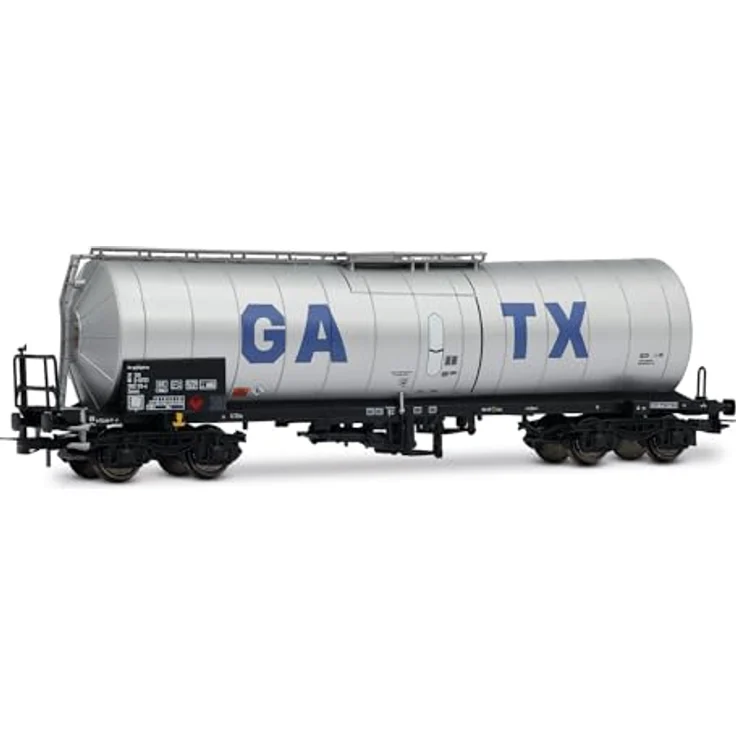 Rivarossi GATX 2-teiliges Set isolierter 4-achsiger Kesselwagen, silber, Ep. VI (Spur H0) – Bild 2